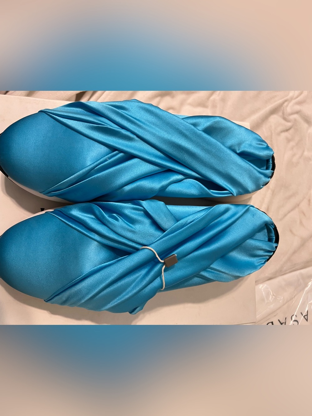 Casadei Blue Satin Sneakers Size 39